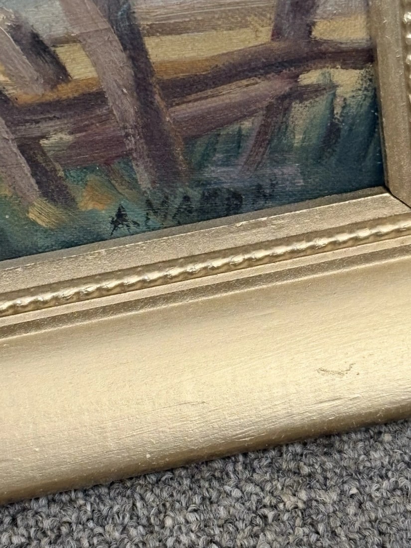 Oil On Board Seascape Painting - 3