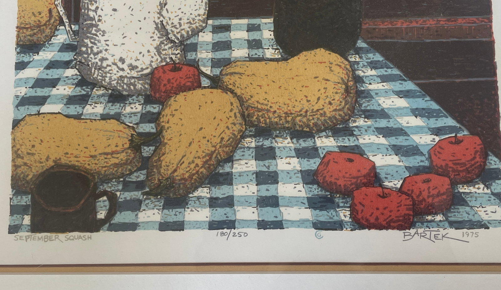 TOM BARTEK SERIGRAPH SUMMER SQUASH 1975 - 2