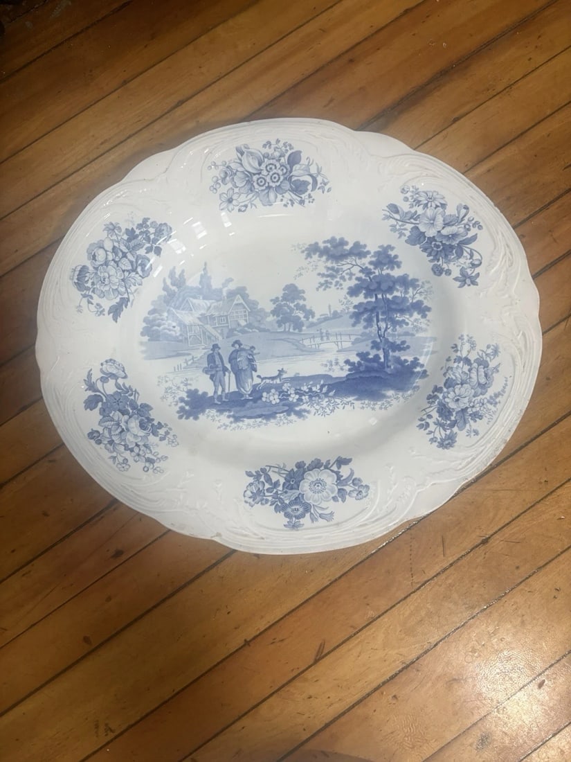 Rare Staffordshire Platter W/ Stainer Insert - 2