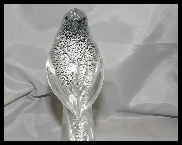 Murano Formia Fischer’s Whydah Glass Sculpture from Exotic Birds of the World - 3