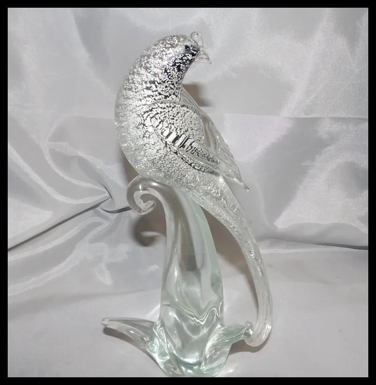 Murano Formia Fischer’s Whydah Glass Sculpture from Exotic Birds of the World - 6