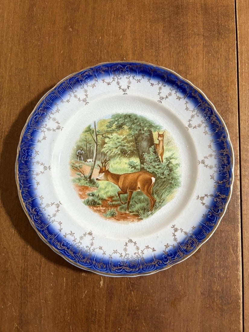 10 Flow Blue Stag Plates - 5