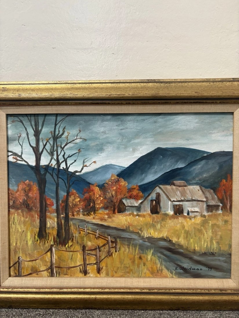 Eyelyn Weidman Oil On Board Landscape Painting - 2