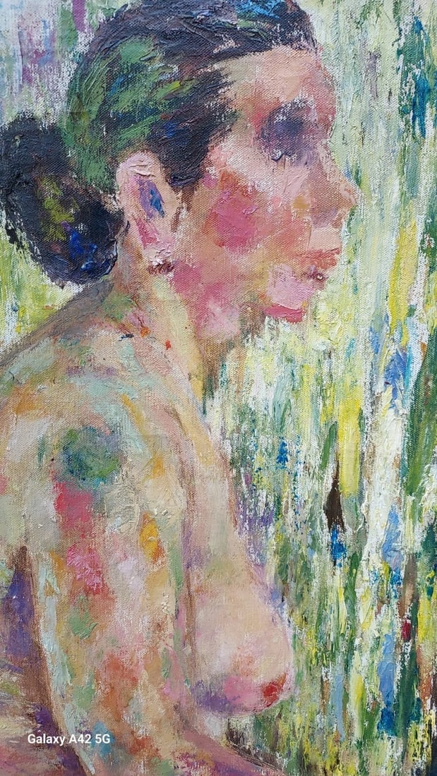 Pintura al óleo desnuda Dodworth 1950 colorida - 2