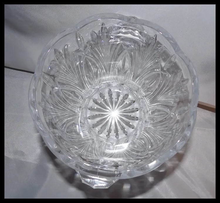 Czech Royal Limited 24% Lead Crystal Heavy Ice Bucket Champagne - 6