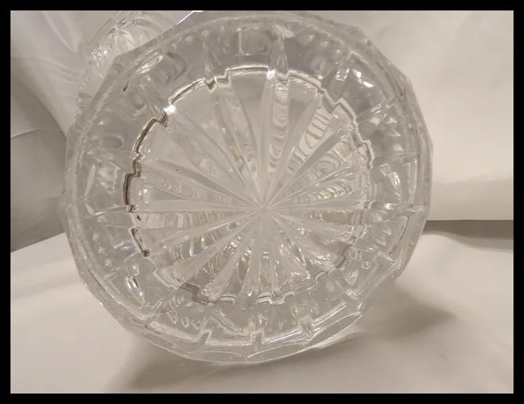 Czech Royal Limited 24% Lead Crystal Heavy Ice Bucket Champagne - 7