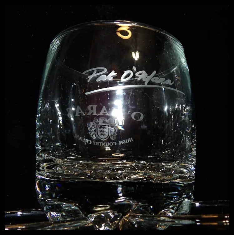 Large Leaded Crystal Whiskey Decanter with O’mara Old Fashioned Whiskey Glasses - 7