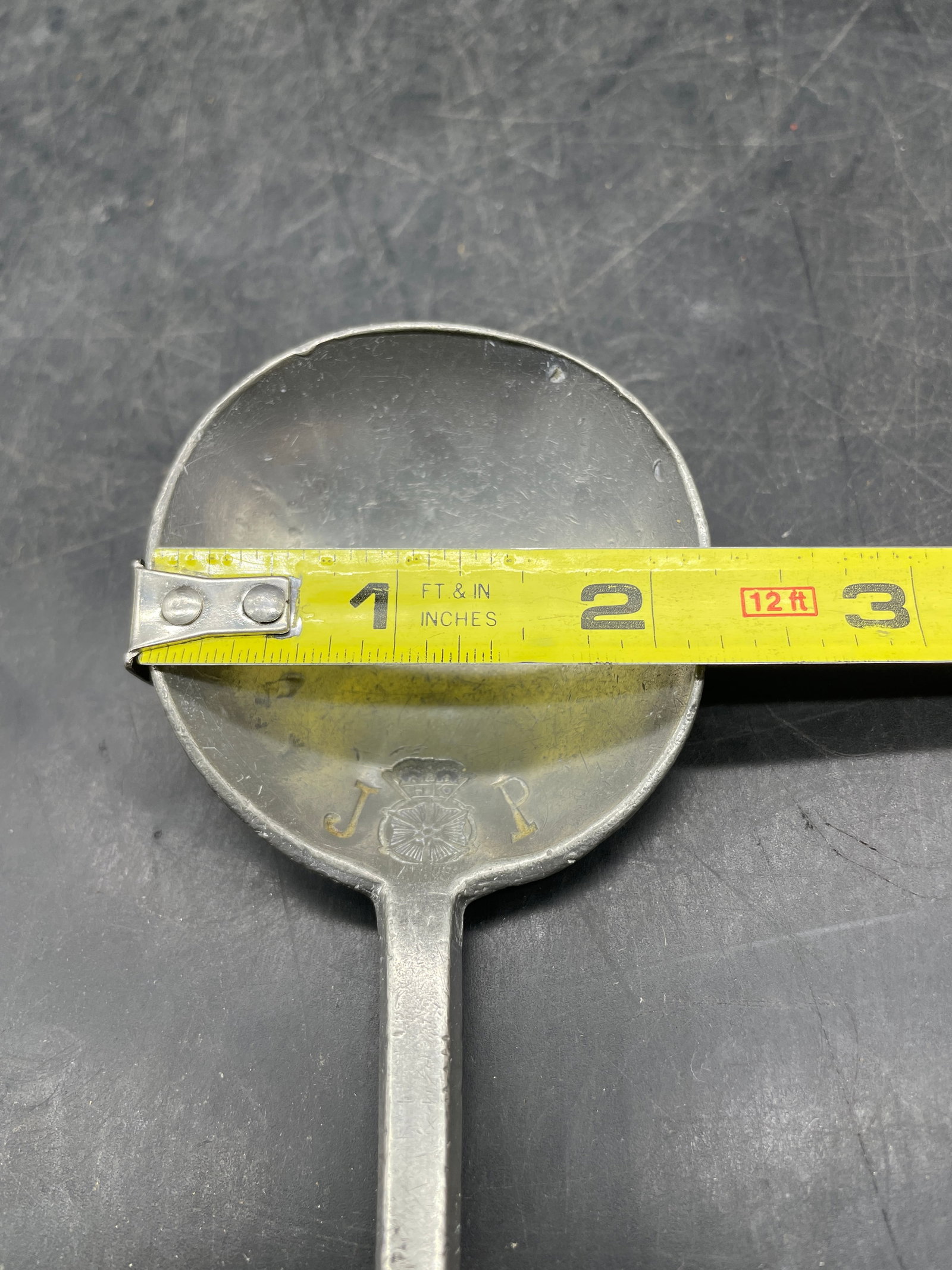 RARE Antique C 1700 Pewter slip top Spoon Maker Marks Ghent Belgium - 7