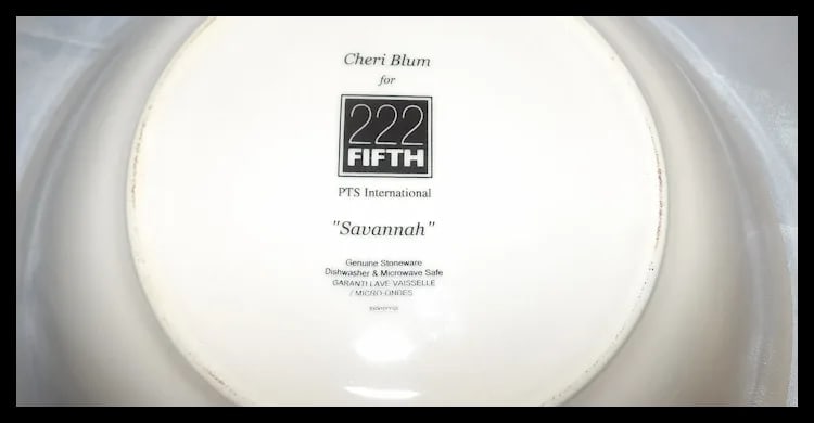 Cheri Blum Savannah 10 ½” Round Vegetable Bowl by 222 Fifth - 4