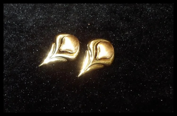 Brev Italian 14 KT Gold Convertible Hearts Earrings - 11