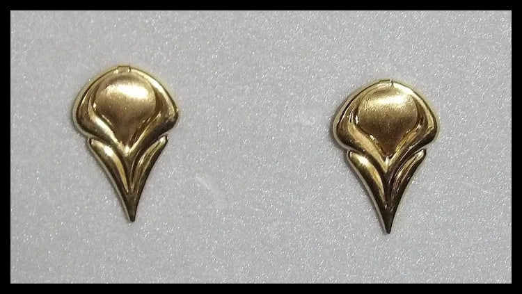 Brev Italian 14 KT Gold Convertible Hearts Earrings - 3