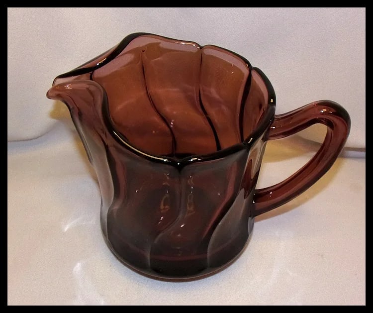 Vintage Fostoria Jamestown Purple 40 Oz Pitcher - 3