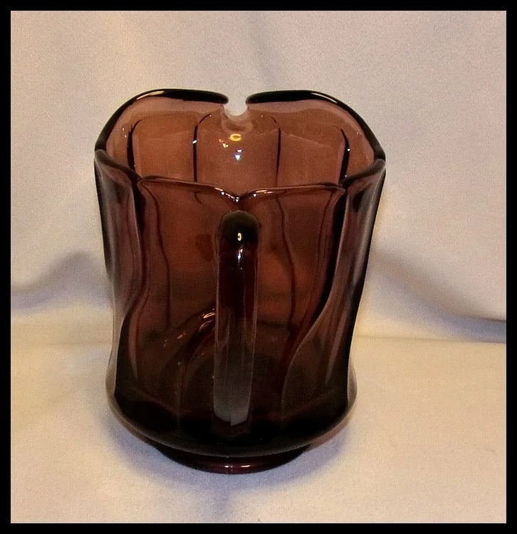 Vintage Fostoria Jamestown Purple 40 Oz Pitcher - 4