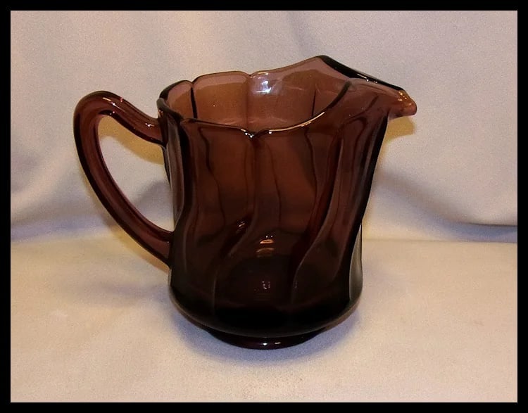 Vintage Fostoria Jamestown Purple 40 Oz Pitcher - 5