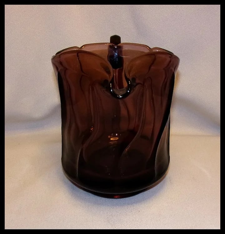 Vintage Fostoria Jamestown Purple 40 Oz Pitcher - 6