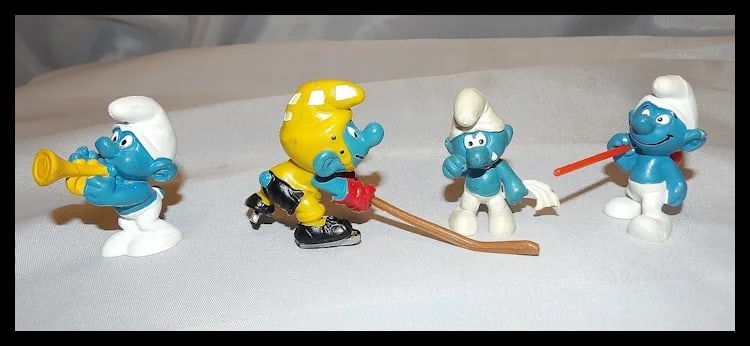 Four Vintage Smurf Figurines - 2