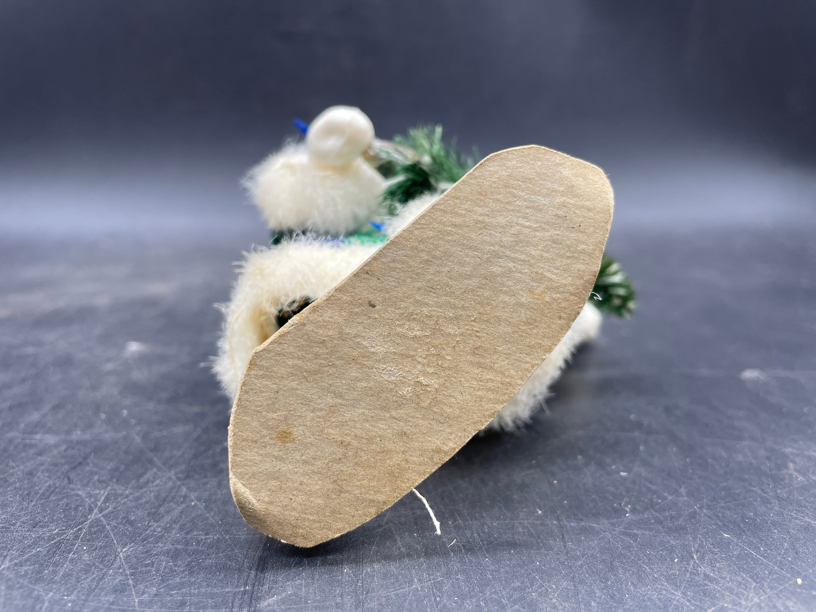Vintage Belsnickle Molded Plastic with Fur Beard - 6