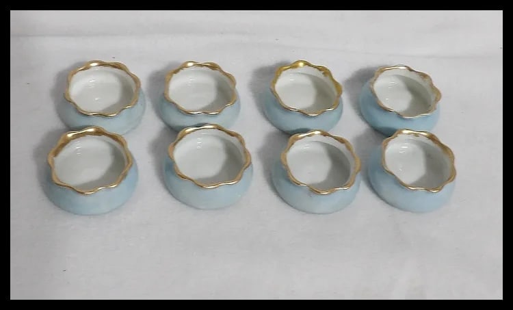 O & E.G. Royal Austria Porcelain Salt Cellars - 4