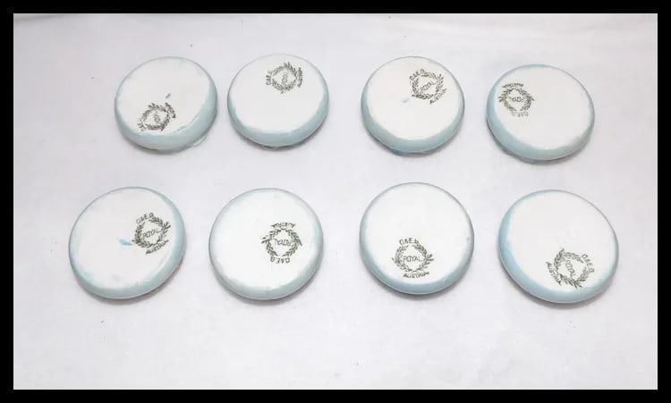 O & E.G. Royal Austria Porcelain Salt Cellars - 5