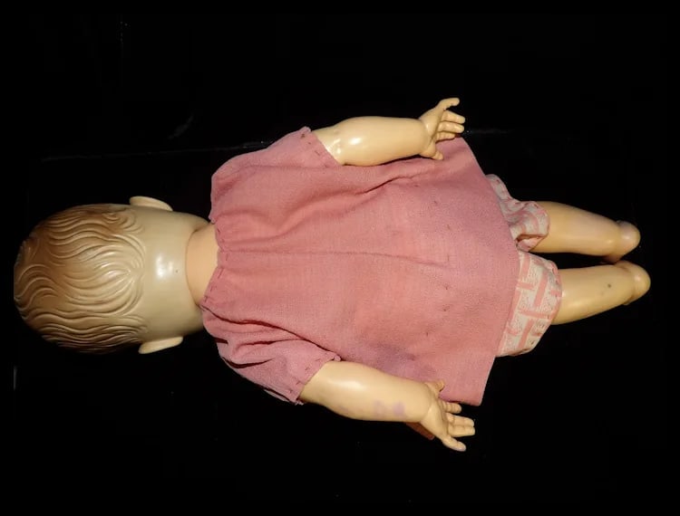 AE ALLIED EASTERN 576 41 Wet Drink Baby 19" Baby Poseable Sleep Eyes Doll - 6