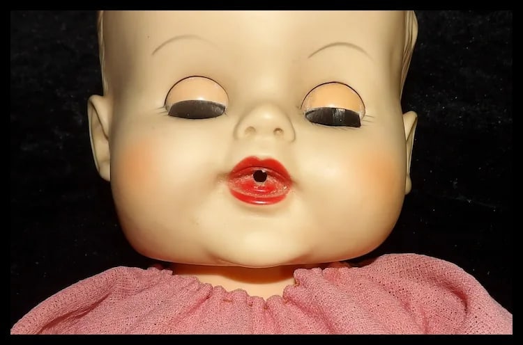 AE ALLIED EASTERN 576 41 Wet Drink Baby 19" Baby Poseable Sleep Eyes Doll - 9