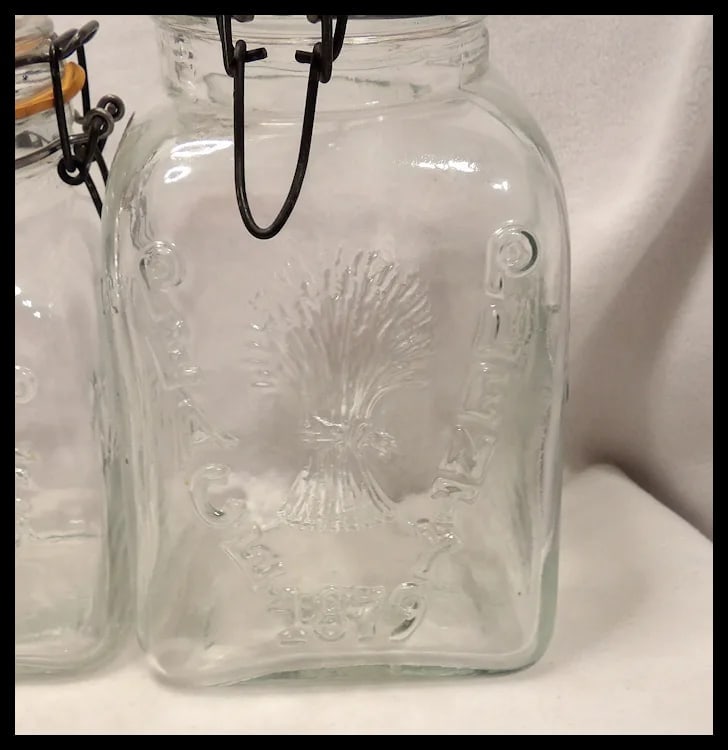 Counter Canister Jars Crownford Granny’s Products Peace Plenty 1879 / Italy 1968 - 10