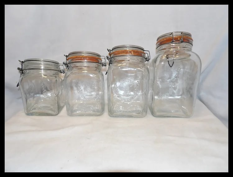 Counter Canister Jars Crownford Granny’s Products Peace Plenty 1879 / Italy 1968 - 4