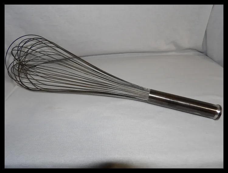 Vintage Early 1900’s 18”Commercial Metal Whisk - 2