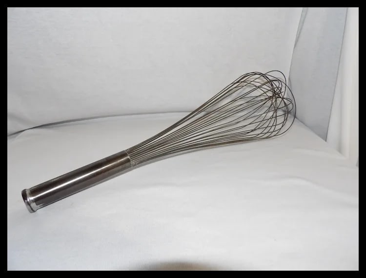 Vintage Early 1900’s 18”Commercial Metal Whisk - 5