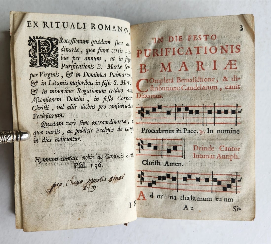 1707 MISSAL antique ILLUSTRATED w/ 20 FOLDING PLATES in GERMAN: Title: 1707 MISSAL antique ILLUSTRATED w/ 20 FOLDING PLATES in GERMAN Description: Vroom,C.de. Processionale et chorale ad normam missalis ac ritualis S. Romanae Ecclesiae in usum fratrum minorum reco