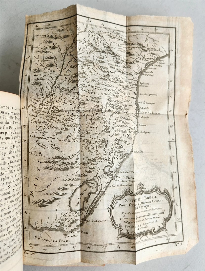 1758 HISTOIRE des VOYAGES antique vol.54 illustrated BRAZIL SAN SALVADOR GUYANA: Title: 1758 HISTOIRE des VOYAGES antique vol.54 illustrated BRAZIL SAN SALVADOR GUYANA Description: HISTOIRE GENERALE des VOYAGES ou NOUVELLE COLLECTION de toutes les relations de voïages par mer