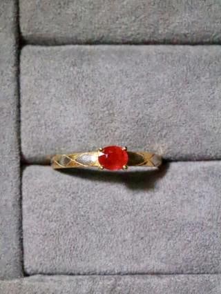 18K Gold Ruby Ring