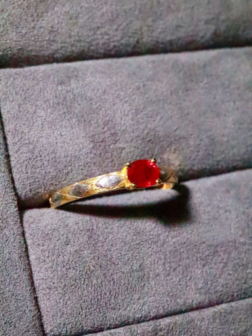 18K Gold Ruby Ring - 3
