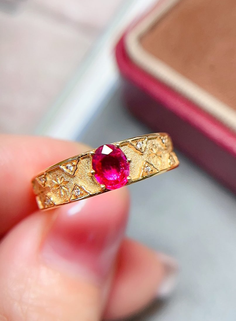 18K Gold Ruby Ring - 3
