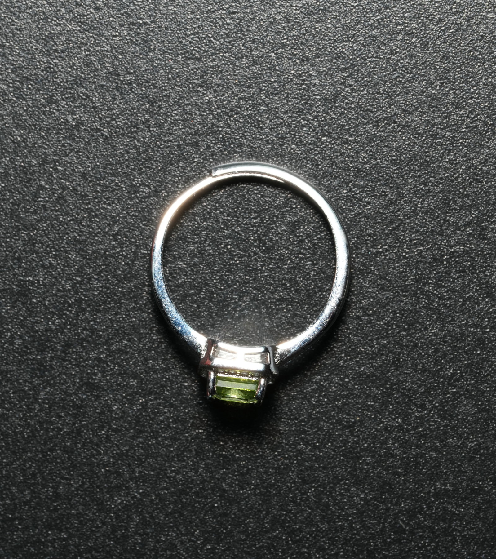 S925 sterling silver ring set with natural peridot - 6