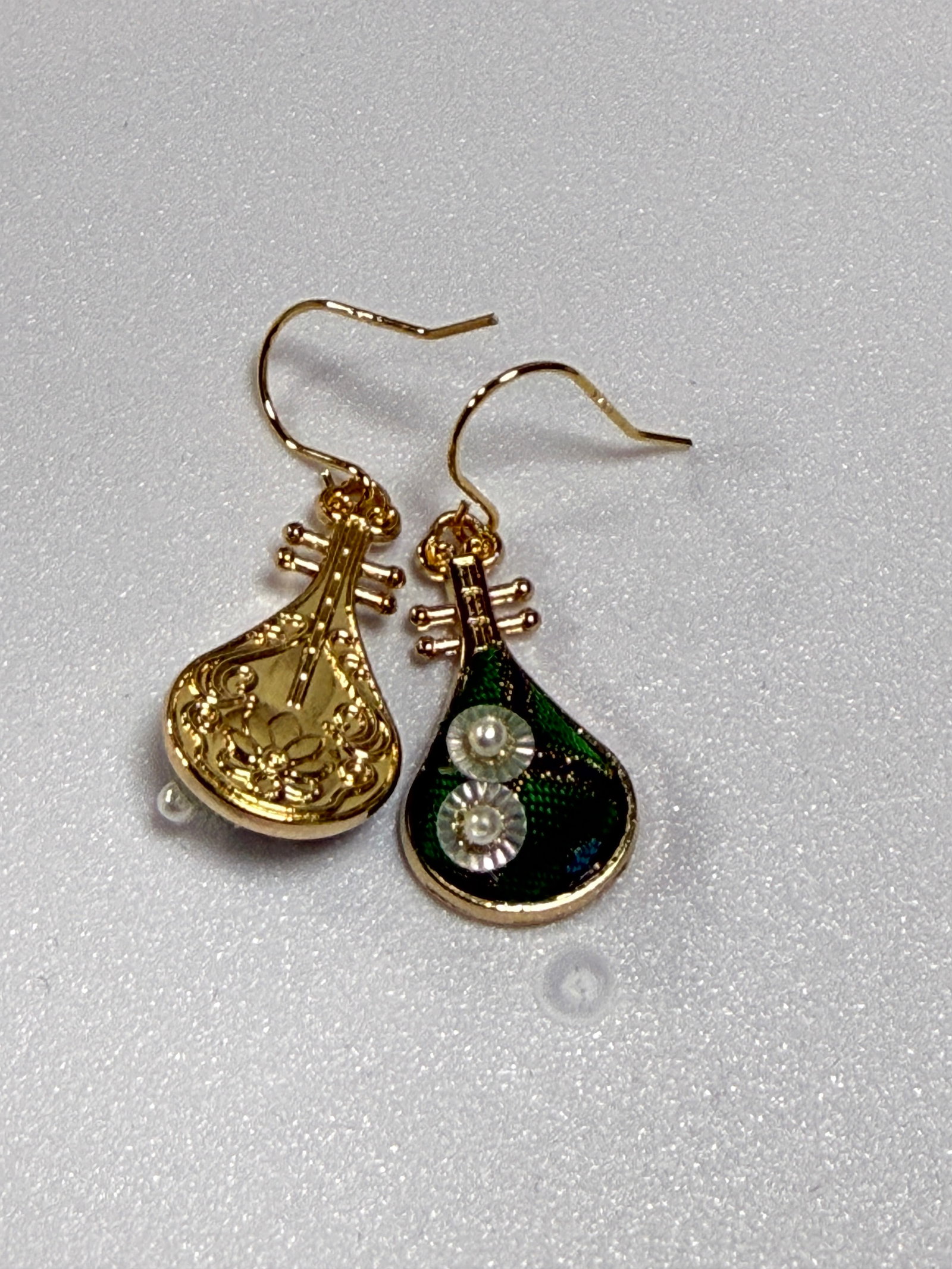 Song Brocade Pipa Earrings - 4
