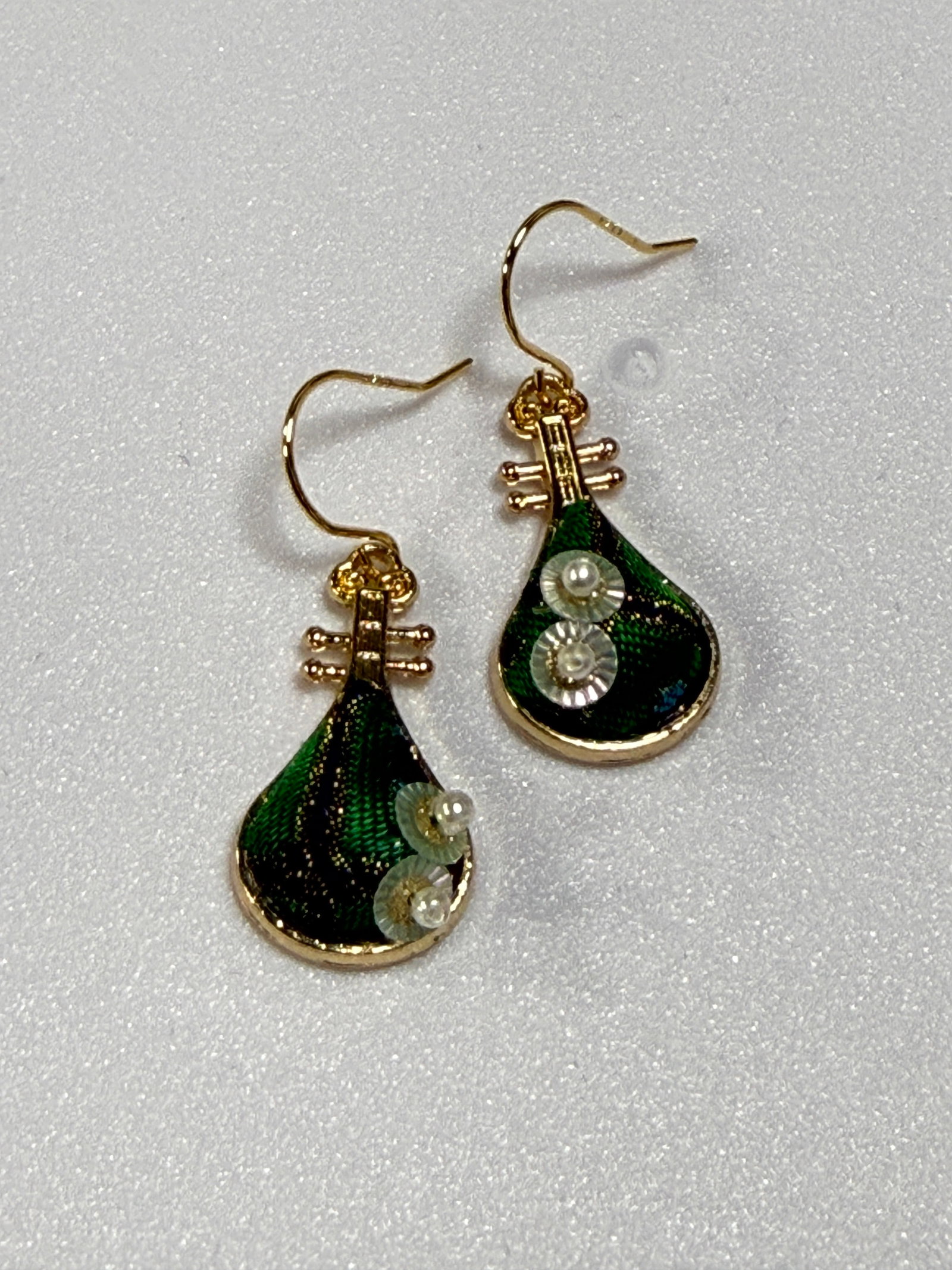 Song Brocade Pipa Earrings - 5