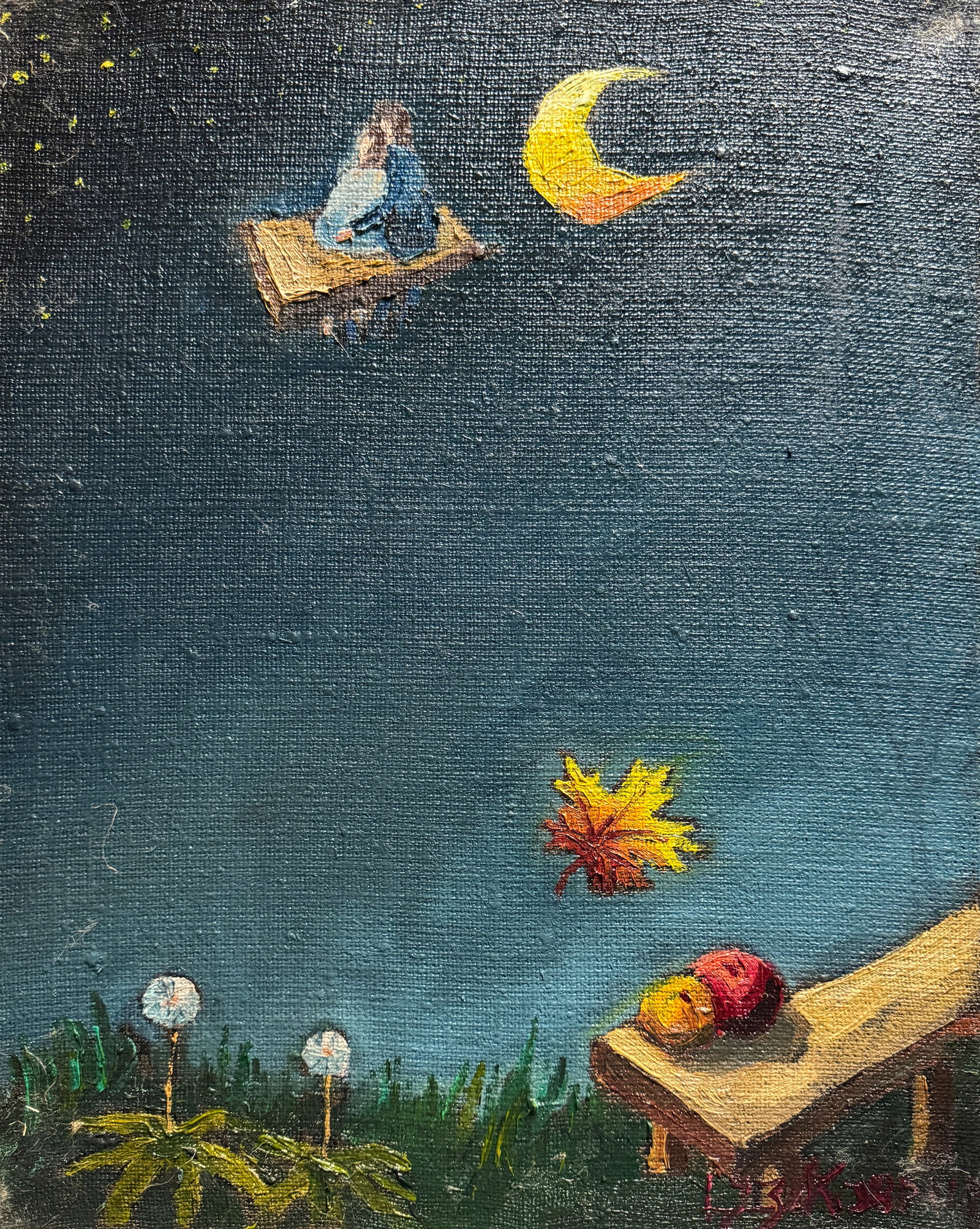 Oil painting with frame Two K. Leonid (1 of 8)