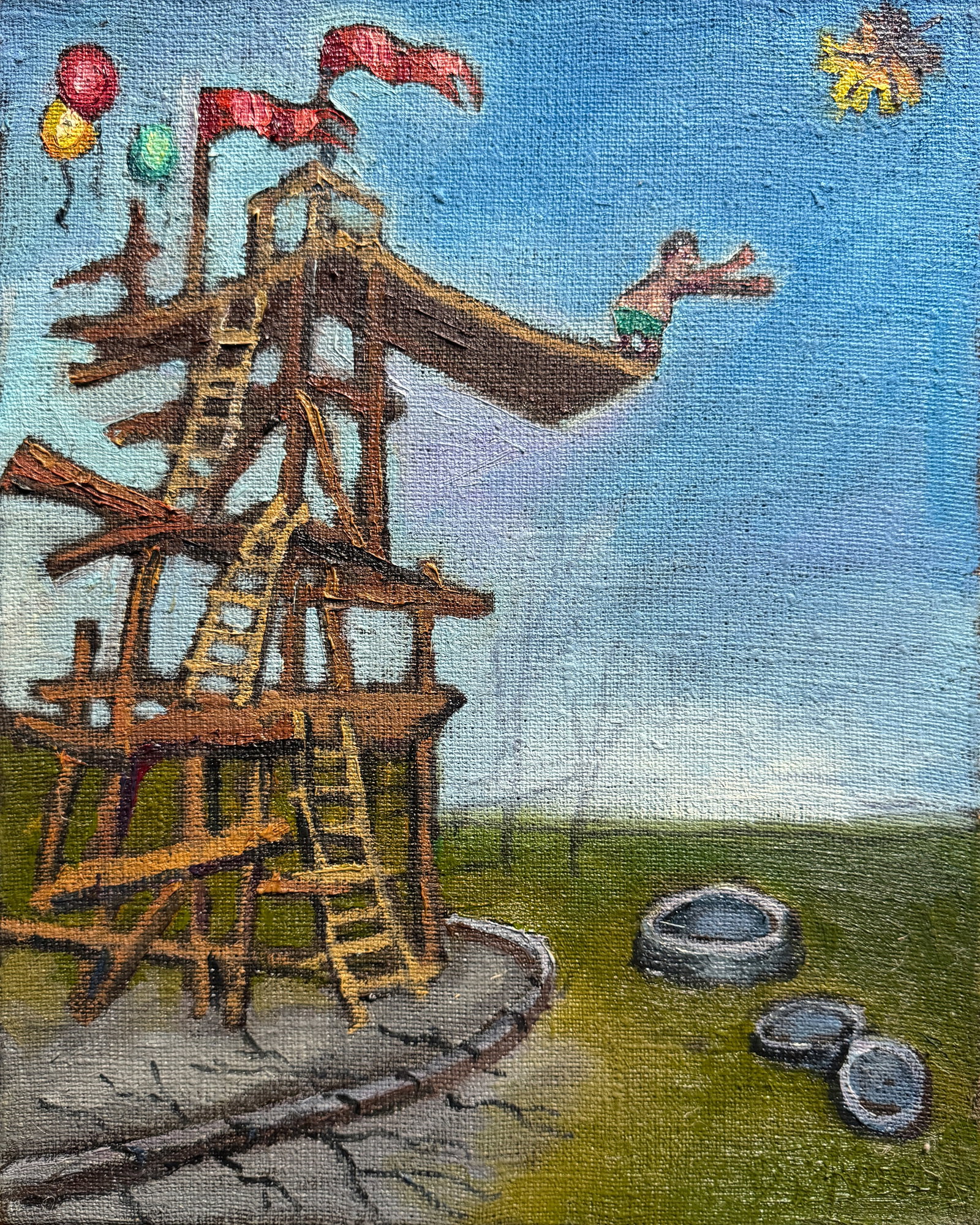 Oil painting with frame Jump K. Leonid (1 of 9)