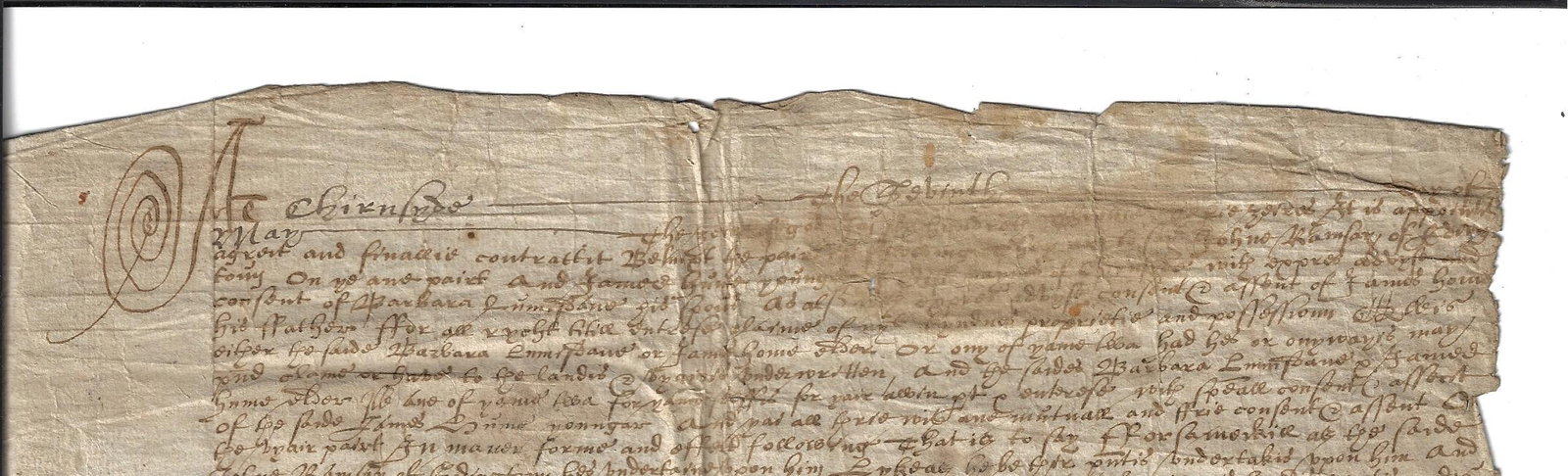 17th C Scottish Manuscript Legal Document - 2