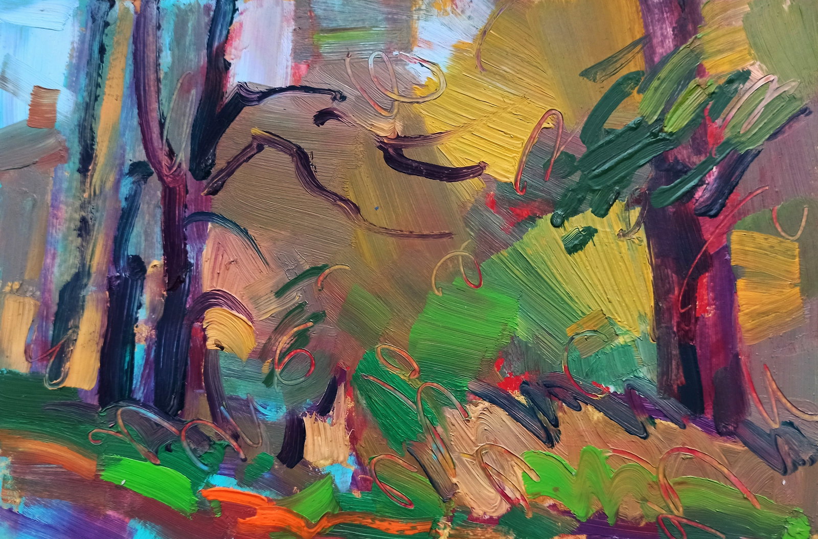 Oil painting Mid autumn Viktor Khadzhinov (1 of 5)