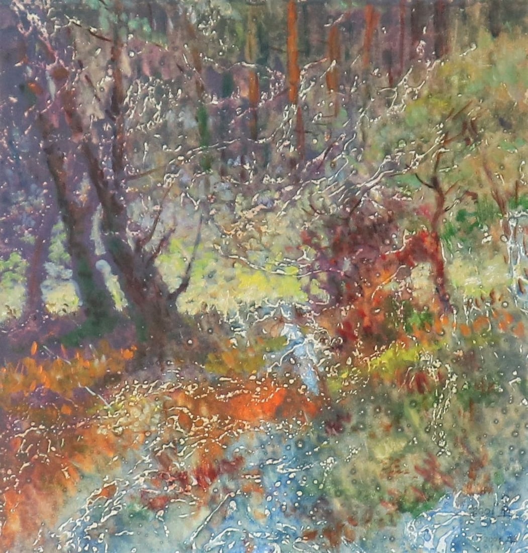 Oil painting Like in fog Vitaly Duhnevich: Title: Oil painting Like in fog Vitaly Duhnevich Description: No.Duhn 11In "Like in Fog", Vitaly Duhnevich captures the quiet mystery of a forest scene veiled in mist. The composition is rich with lay