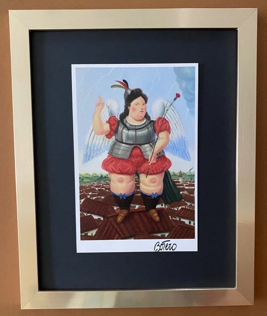 FERNANDO BOTERO + AWESOME SIGNED VINTAGE PRINT + FROM COLOMBIA + IN NEW FRAME!: We have for Sale this FERNANDO BOTERO AWESOME VINTAGE PRINT FACSIMILE SIGNED FULL OF COLOR PRINT SIZE OF THE PRINT: 10 X 8 in FRAME COVERS AN AREA OF 15 X 12 in MOUNTED AND FRAMED EXCELLENT CONDITIONS