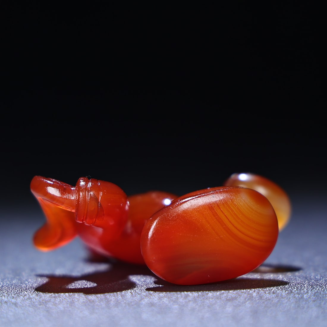 Red Agate Figure Statue - 5