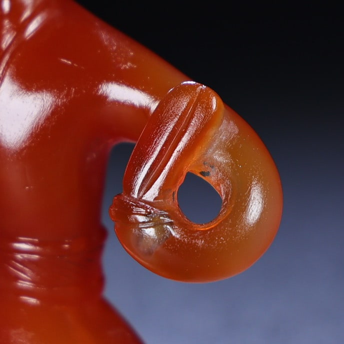 Red Agate Figure Statue - 6