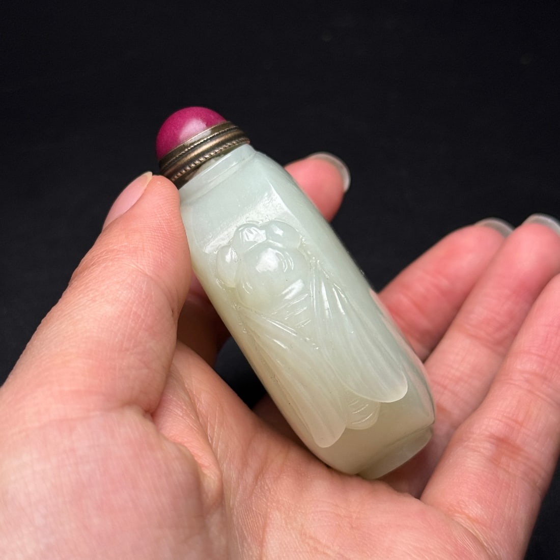 Hetian Jade Snuff Bottle - 2