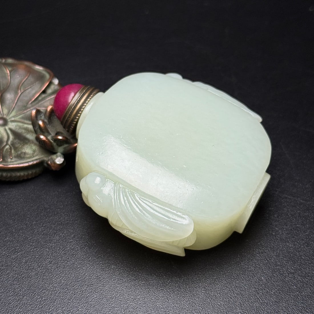 Hetian Jade Snuff Bottle - 6