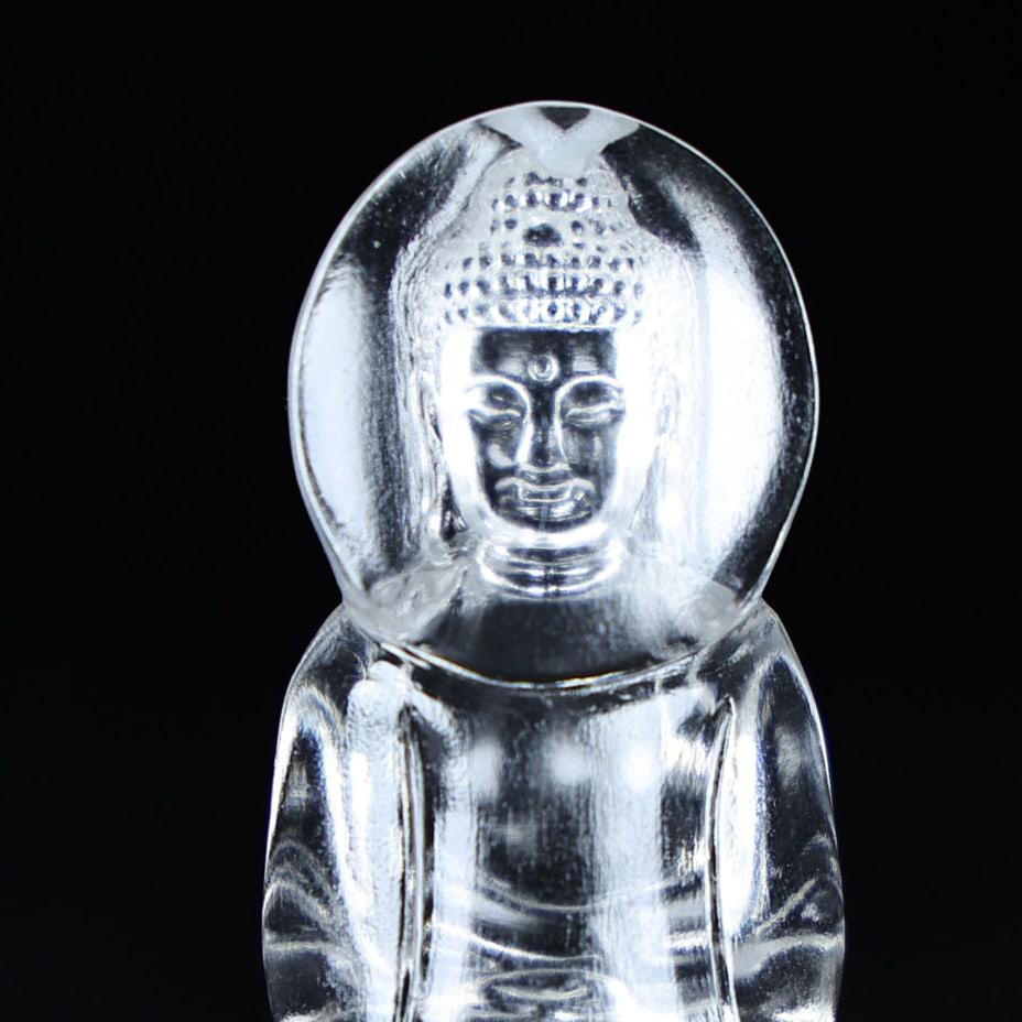 White Crystal Pendant - Buddha - 3