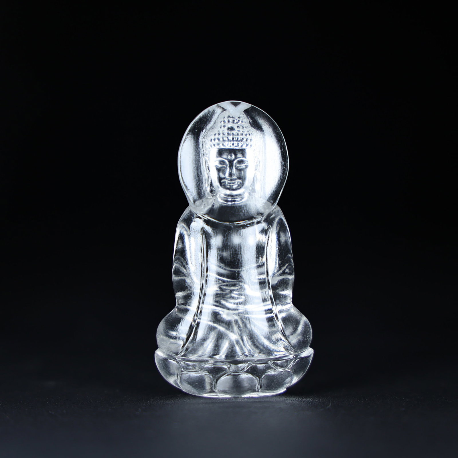 White Crystal Pendant - Buddha - 4