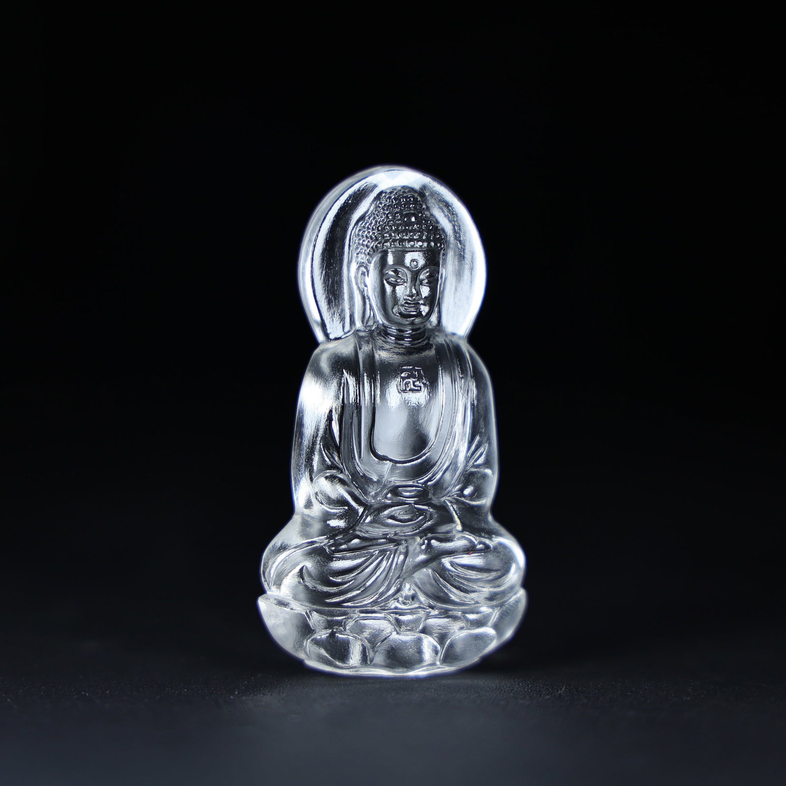White Crystal Pendant - Buddha - 6